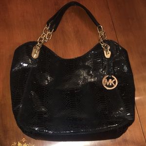 Michael Kors Black and Gold Chain Purse